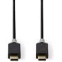 Nedis USB 3.1 Cable (GEN2) Type-C M - Type-C M 1.0m GY