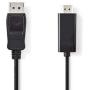 Nedis DisplayPort-HDMI-Cable DisplayPort M-HDMI-Conn 2m BK