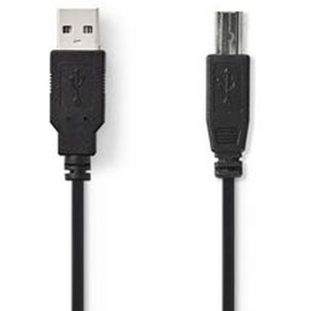 Nedis USB 2.0-CABLE A M-B M 3.0m BK