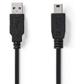 Nedis USB 2.0-CABLE A M-Mini 5-PINS M 2.0m BK