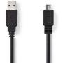 Nedis USB 2.0 Cable A M-Micro-B M 2.0m BK