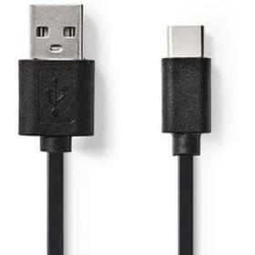 Nedis USB 2.0-CABLE Type-C M-A M 0.1m BK