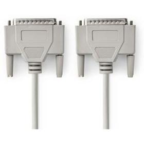 Nedis Serial Cable D-SUB 25-PINS M-D-Sub 25-PINS M 3m Ivory