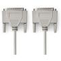 Nedis Serial Cable D-SUB 25-PINS M-D-Sub 25-PINS M 3m Ivory