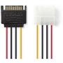 Nedis Interne PWR Cord SATA 15-PINS M-Molex F 0.15m Diverse