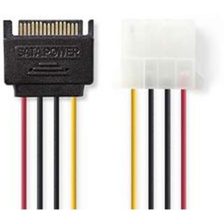 Nedis Interne PWR Cord SATA 15-PINS M-Molex F 0.15m Diverse