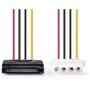 Nedis Interne PWR Cord SATA 15-PINS M-Molex F 0.15m Diverse