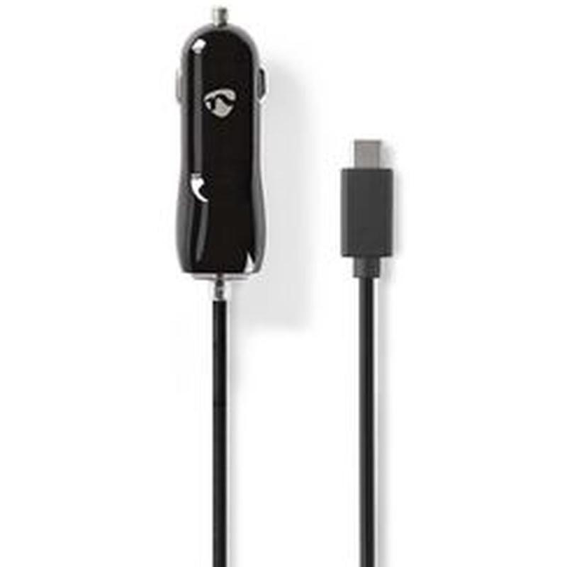 Nedis Auto-Charger 3.0 A Vaste Cable USB-C BK