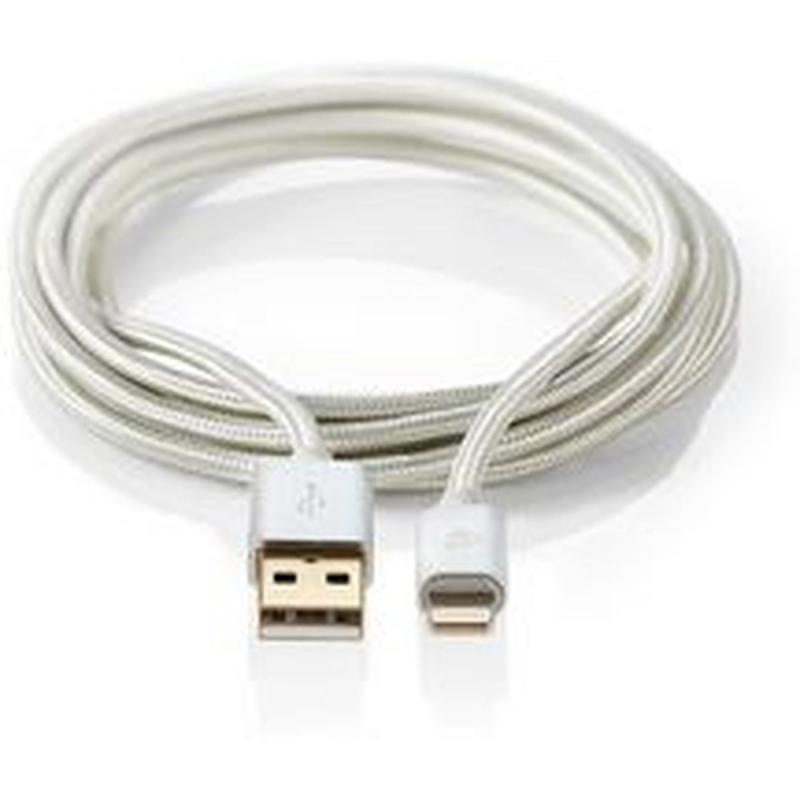 Nedis Data Cable Apple Lightning 8-PINS M-USB A M 1m Alu
