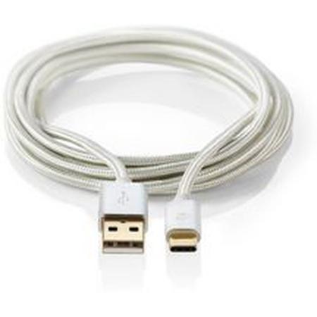 Nedis Cable USB 2.0 Type-C M - A M 1.0m Aluminium