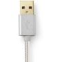 Nedis Cable USB 2.0 Type-C M - A M 1.0m Aluminium