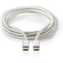 Nedis USB 3.1 Cable (GEN2) Type-C M - Type-C M 1m Aluminium