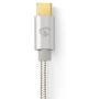 Nedis USB 3.1 Cable (GEN2) Type-C M - Type-C M 1m Aluminium