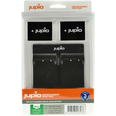 Jupio Kit: 2X Battery NP-W126 + USB Duo Charger