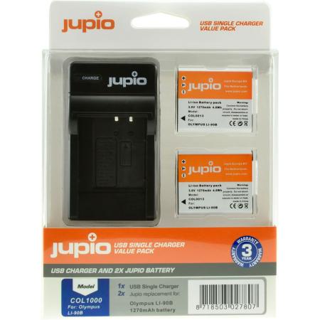 Jupio Kit: 2X Battery Li-90B/Li-92B 1270mAh + USB S.CH.