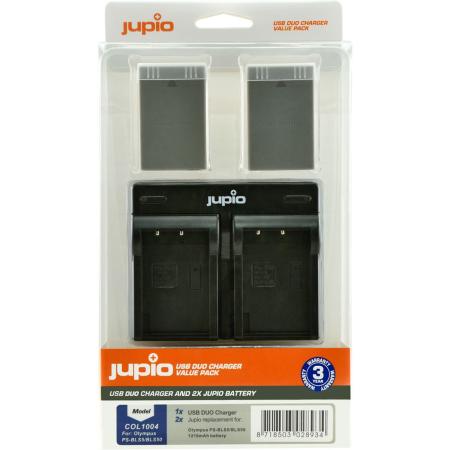 Jupio Kit: 2X Battery PS-BLS5/PS-BLS50 1210mAh + USB Dualch.