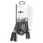 Nedis XLR-Audio Cable 2X XLR 3-PINS M-2X RCA M 3.0m Grey