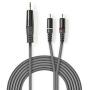 Nedis Stereo Audio Cable 3.5mm M-2X RCA M 1.5m Grey