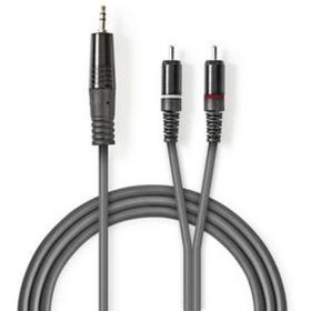 Nedis Stereo Audio Cable 3.5mm M-2X RCA M 3.0m Grey