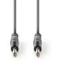 Nedis Unbalanced Audio Cable 6.35mm M-6.35mm M 5m Grey