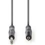 Nedis Stereo Audio Cable 6.35mm M-3.5mm M 1.5m Grey