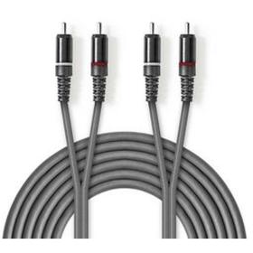 Nedis Stereo Audio Cable 2X RCA M-2X RCA M 1.5m Grey