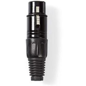 Nedis XLR-Connector XLR 3-PINS F BK