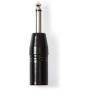 Nedis XLR-Adapter Mono XLR 3-PINS M-6.35mm M BK