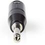 Nedis XLR-Adapter Mono XLR 3-PINS M-6.35mm M BK