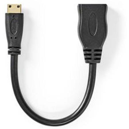 Nedis High Speed HDMI-CBL HDMI-Mini-Conn-HDMI F 0.2m BK