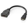 Nedis High Speed HDMI-CBL HDMI-Mini-Conn-HDMI F 0.2m BK