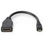 Nedis High Speed HDMI-CBL HDMI-Micro-Conn-HDMI F 0.2m BK