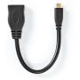 Nedis High Speed HDMI-CBL HDMI-Micro-Conn-HDMI F 0.2m BK