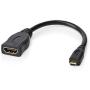 Nedis High Speed HDMI-CBL HDMI-Micro-Conn-HDMI F 0.2m BK