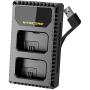 Nitecore USN1 Comp Double Charger For NP-FW50 + USB