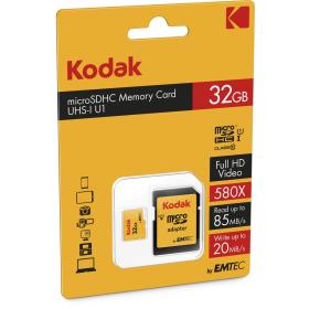 Kodak MicroSDHC 32GB CLASS10 U1 w/ Adapter