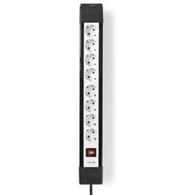 Nedis Power Strip Beveiligd Contact 8-WEG 3.00m BK/WH