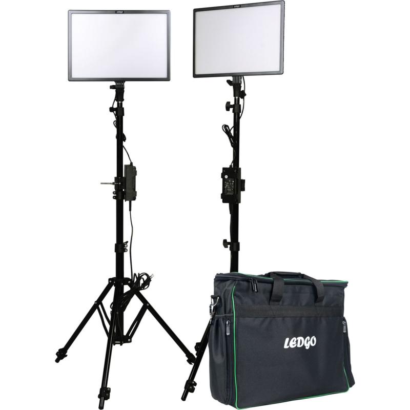LedGo E268CII Bi-Colour Kit w/ Light Stands (2 Ligh/High Out)