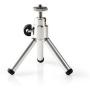 Nedis Ministatief Pan &amp;amp; Tilt Max 0.8 KG 13.4cm BK / Silver