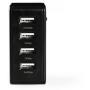 Nedis Wandoplader 4.8 A 4 Outp USB-A BK