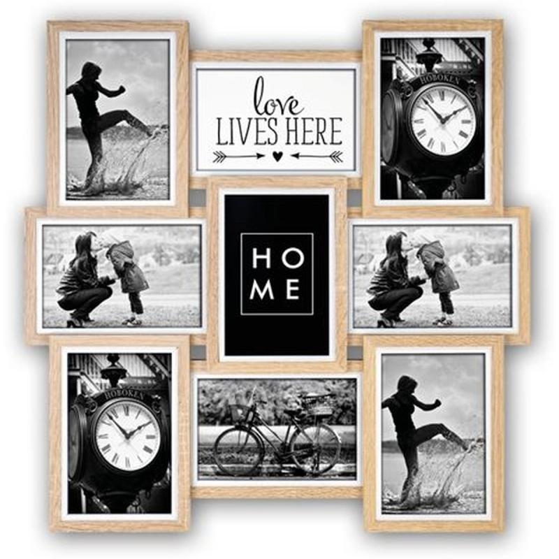 Zep Wooden Collage Photo Frame TJ469 Kimpton For 9 Photos