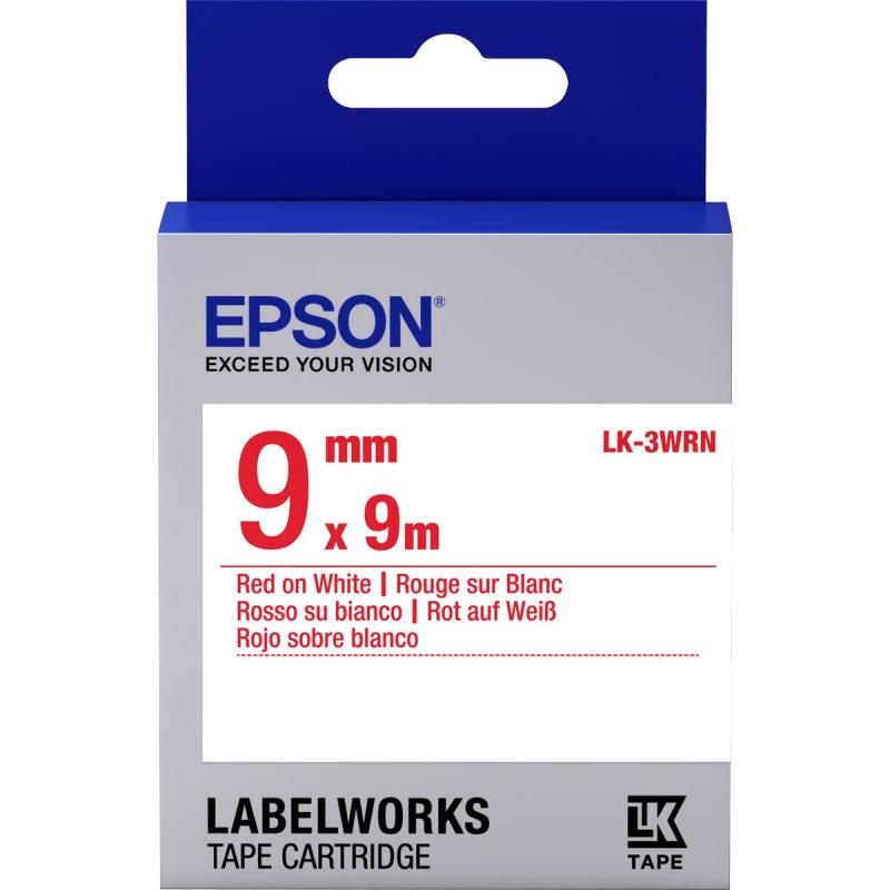 Epson LK-3WRN Standard Rouge/Blanc 9/9