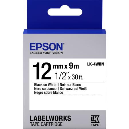 Epson LK-4WBN Standard Noir/Blanc 12/9
