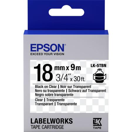 Epson LK-5TBN Transparent Noir/Transpare