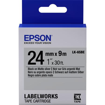 Epson LK-6SBE Mat Argent Noir/Argent Mat