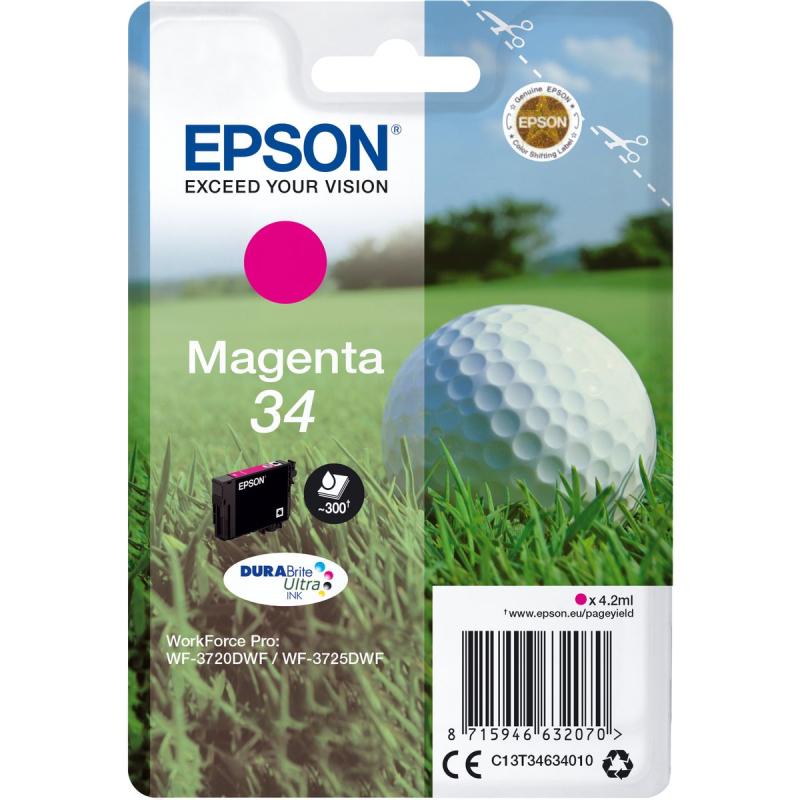 Epson 34 Ink Magenta DuraBrite Ultra 4.2ml Blister