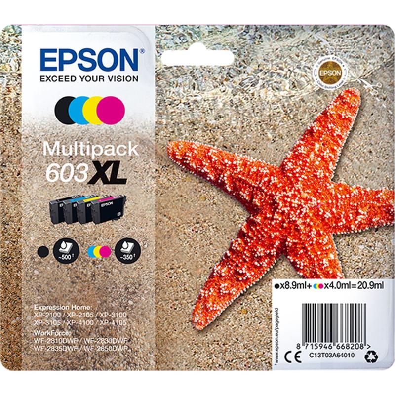 Epson Multipack 4-COLOURS 603XL Ink