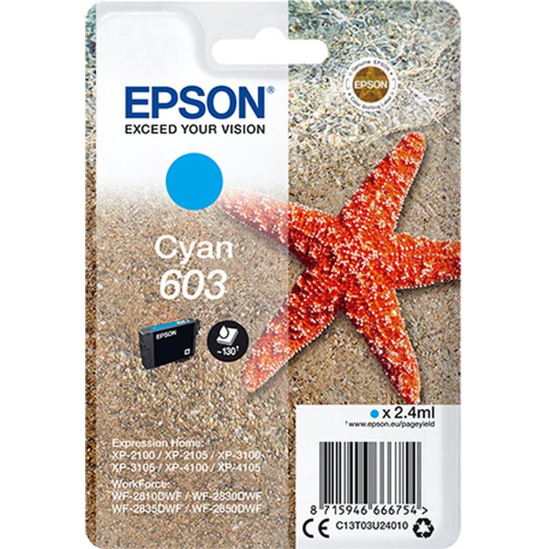 Epson Singlepack Cyan 603 Ink