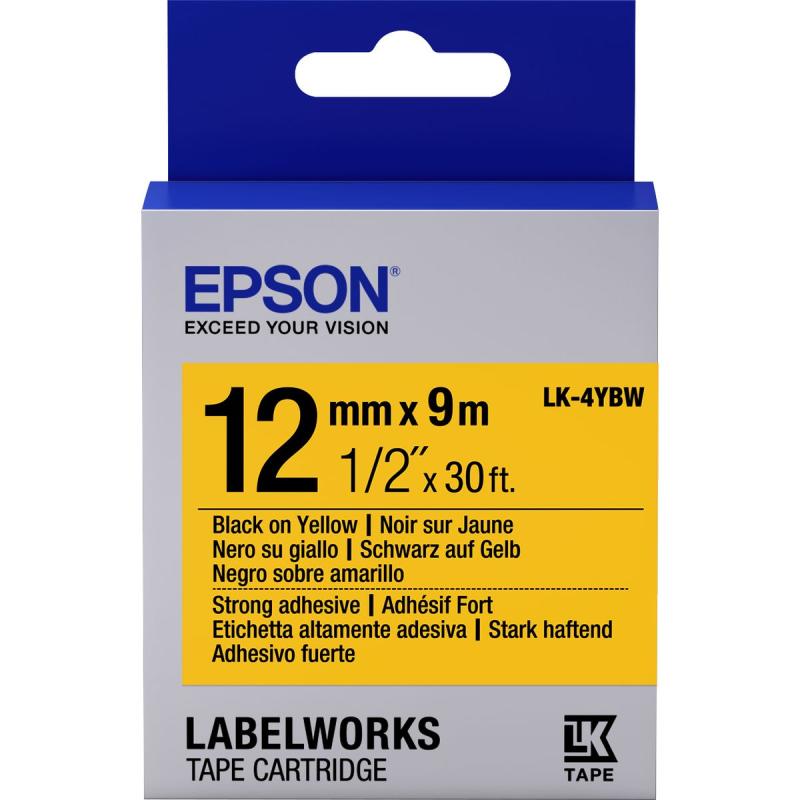 Epson Tape - LK4YBW STRNG Adh Black