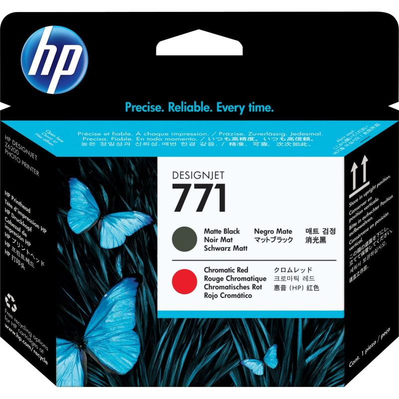 HP 771 Mte BK/Chromatic Red Printhead